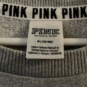 light grey PINK sweatshirt